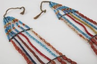 六連珠項鍊、女子瑪瑙玻璃珠串胸飾 藏品圖，第5張