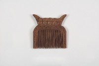 木雕人面梳、木梳藏品圖，第1張