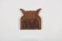 木雕人面梳、木梳藏品圖，第2張