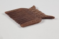 木雕人面梳、木梳藏品圖，第3張