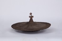 棕皮製女用笠帽、椰鬚禮帽藏品圖，第2張