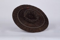 棕皮製女用笠帽、椰鬚禮帽藏品圖，第3張