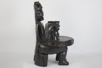 原住民工藝雕刻椅藏品圖，第4張