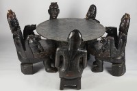 原住民工藝雕刻椅藏品圖，第5張