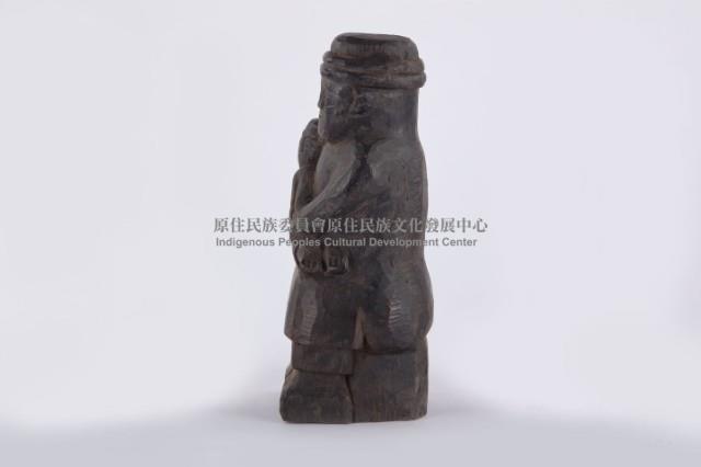 木雕像抱子、木雕人像-抱子藏品圖，第3張