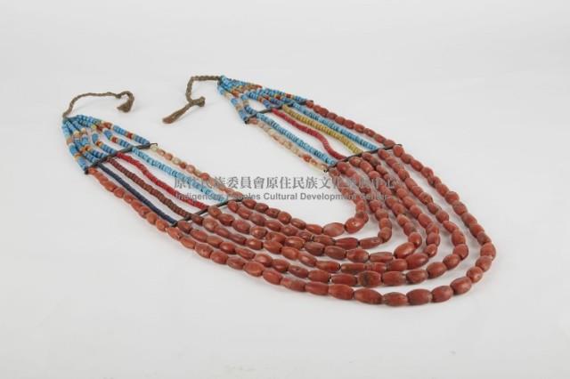 六連珠項鍊、女子瑪瑙玻璃珠串胸飾 藏品圖，第3張