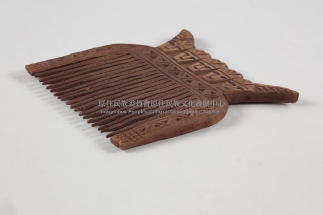 木雕人面梳、木梳藏品圖，第3張