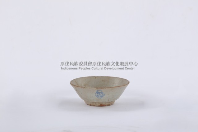 幾何紋青花陶碗藏品圖，第3張
