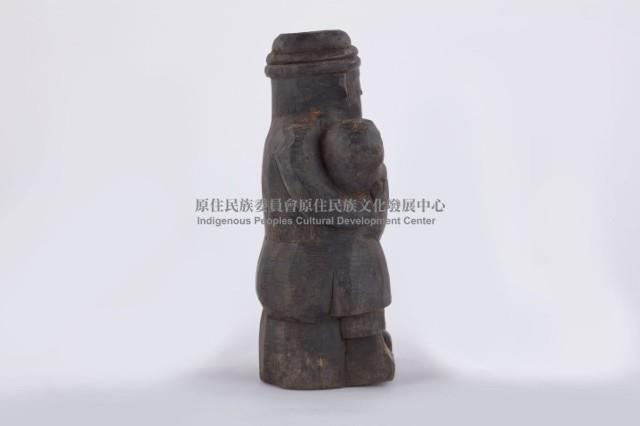 木雕像抱子、木雕人像-抱子藏品圖，第4張