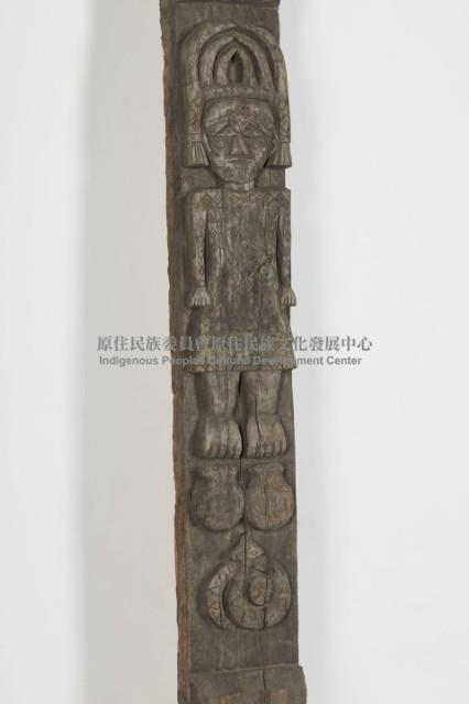 排灣族屋豎板（柱）、木雕屋柱藏品圖，第4張