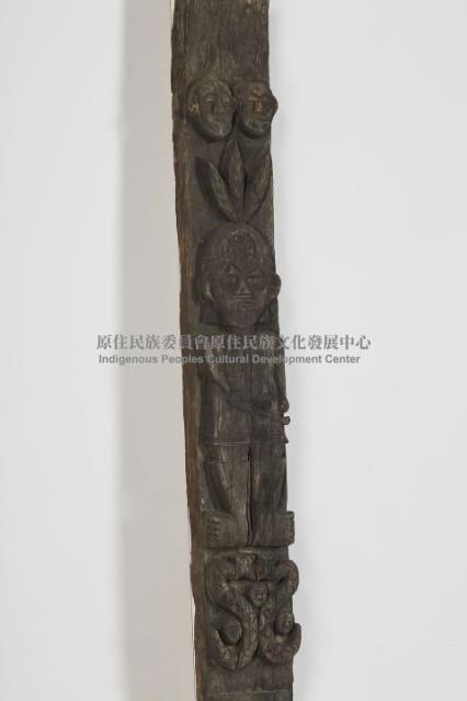 排灣族屋豎板（柱）、木雕屋柱藏品圖，第4張