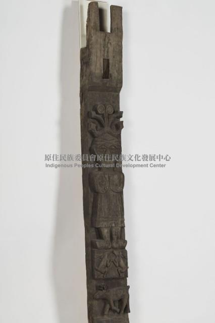 排灣族屋豎板（柱）、木雕屋柱藏品圖，第4張