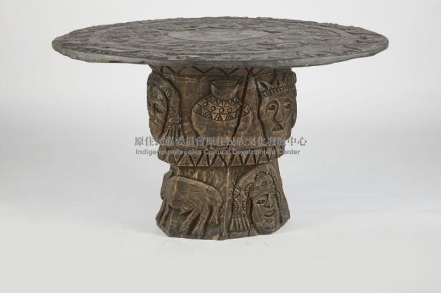 石刻圓桌、石雕桌藏品圖，第1張