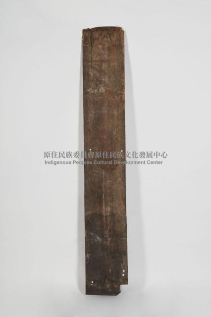 雅美族傳統建築構飾、木雕板藏品圖，第2張