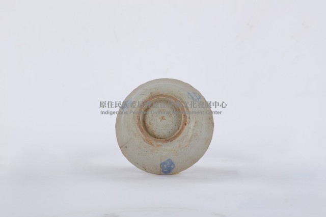 幾何紋青花陶碗藏品圖，第2張