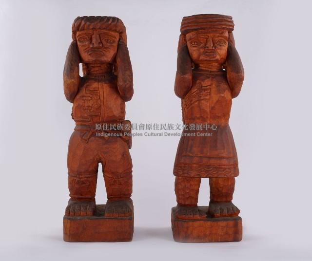 木雕人像-女像藏品圖，第5張