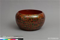 牡丹紋磨顯漆缽 藏品圖，第1張
