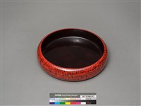磨顯布紋大深盤 藏品圖，第2張