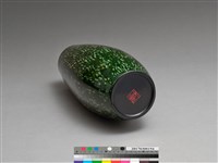 翠綠夾苧花點花瓶 藏品圖，第3張