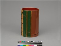 銅胎雕漆花筒 藏品圖，第2張