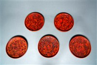 木胎犀皮小盤子 藏品圖，第1張