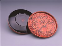 木胎犀皮小盤子 藏品圖，第2張