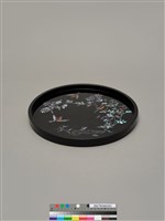 麻雀菊花螺鈿漆盤 藏品圖，第3張