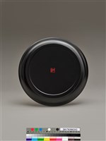牡丹描彩高繪盤藏品圖，第2張