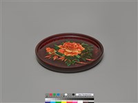描彩罩漆磨顯丸盤藏品圖，第3張