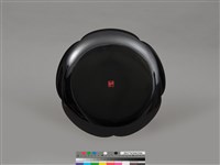 梅花型漆繪大盤 藏品圖，第3張