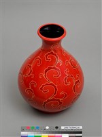 蔓草夾苧漆瓶藏品圖，第3張