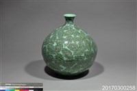 雕釉葉紋瓶藏品圖，第1張