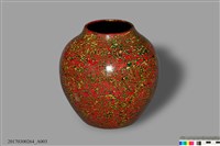 夾紵犀皮漆瓶 藏品圖，第1張