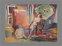 女子與圖騰藏品圖，第1張