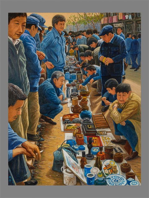 上海地攤的圖片