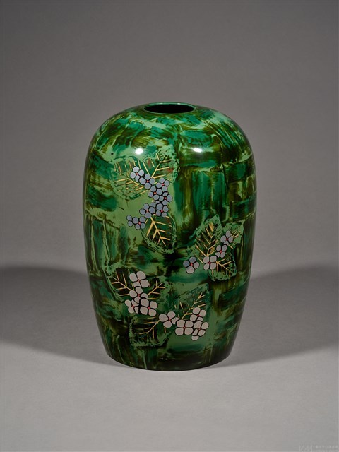 繁星花綺紋漆瓶 藏品圖，第1張