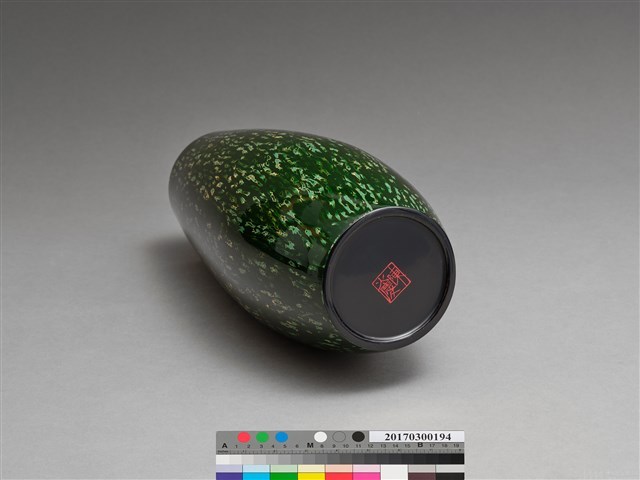翠綠夾苧花點花瓶 藏品圖，第3張