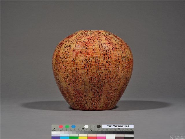 犀皮夾苧花瓶 藏品圖，第2張