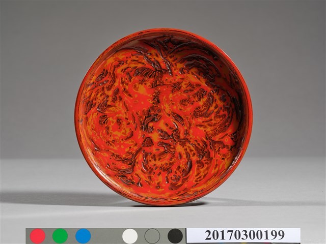 木胎犀皮小盤子 藏品圖，第9張