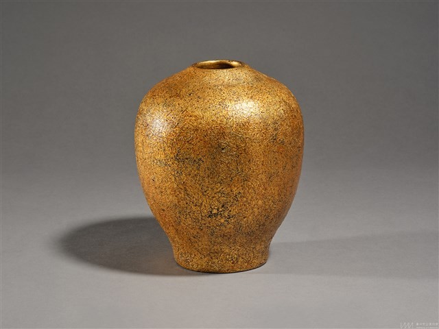 木胎系紋金色花瓶 藏品圖，第1張