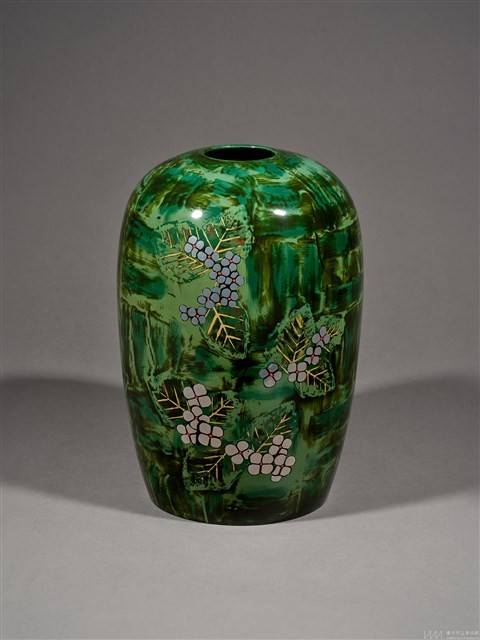 繁星花綺紋漆瓶 藏品圖，第1張