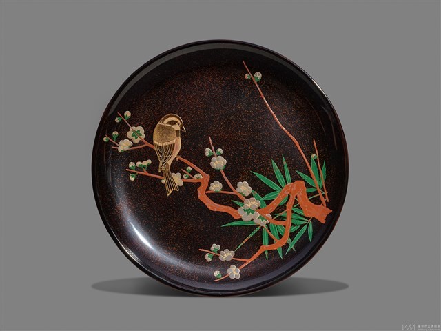 描彩漆大盤藏品圖，第1張
