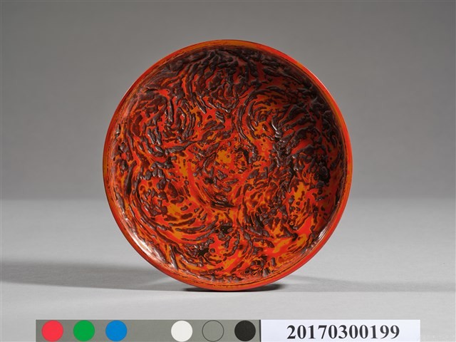 木胎犀皮小盤子 藏品圖，第6張