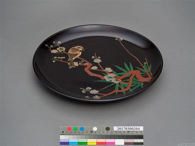 描彩漆大盤藏品圖，第3張