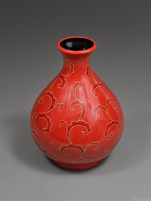 蔓草夾苧漆瓶藏品圖，第1張