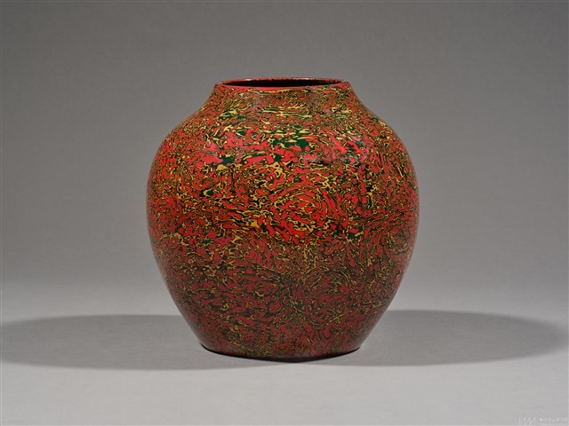 夾紵犀皮漆瓶 藏品圖，第1張