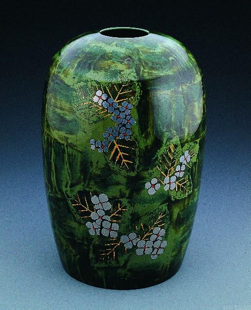 繁星花綺紋漆瓶 藏品圖，第1張