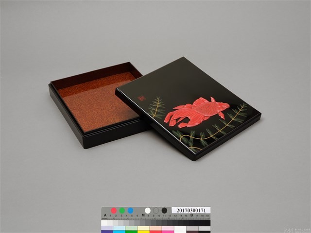 堆朱描金硯盒藏品圖，第3張