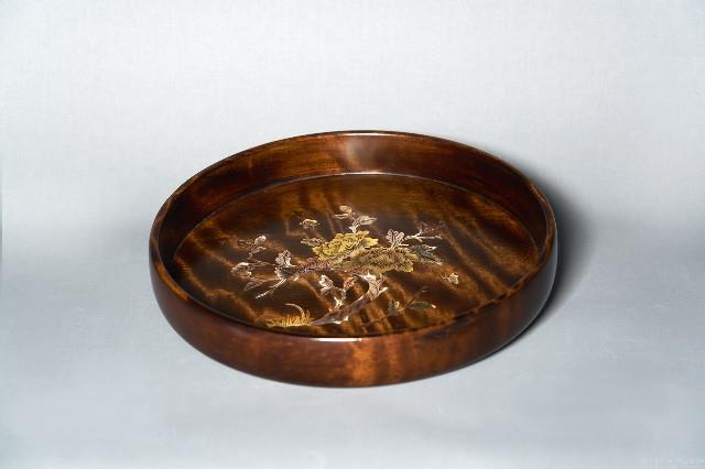 螺鈿牡丹盤 藏品圖，第1張