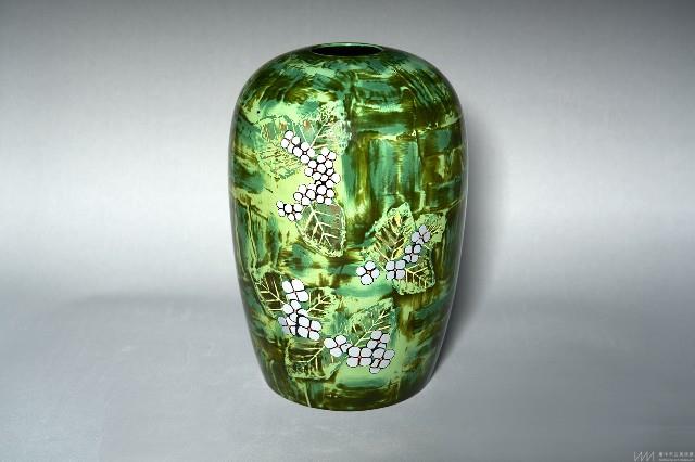 繁星花綺紋漆瓶 藏品圖，第1張